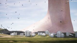 Giantess Walking on a Town ! [Animation]