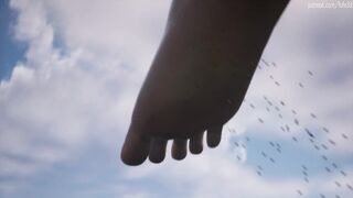 Giantess Walking on a Town ! [Animation]
