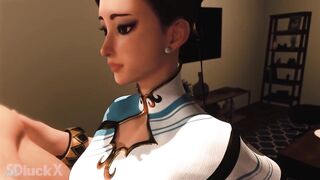 Thigh job by Chun Li