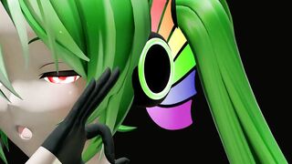 HENTAI MIKU MIKU DANCE YYB NEBULA MIKU CYNICAL NIGHT PLAN GREEN HAIR SMIXIX COLOR EDIT