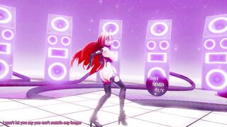 Hyperdimension Neptunia Iris Heart Hentai Undress Dance Plutia Lady MMD 3D Red Hair Color Edit Smixix