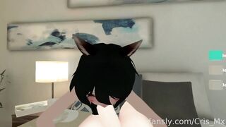 VRChat girl sucking dick (ASMR Included)