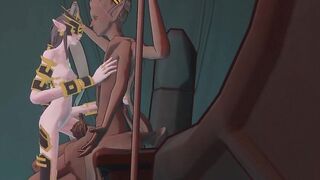 3D Hentai Fantasy - Skinny Elf Fucks a Statue
