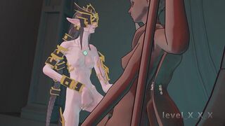 3D Hentai Fantasy - Skinny Elf Fucks a Statue