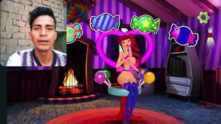 Zuzu fucks her stepbrother (video games) Ends in orgasm