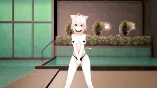Nekomata Okayu - do it - Akazukin09 - Beige Hair Color Edit Smixix