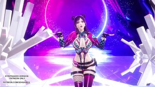 [MMD] (G)I-DLE - NXDE Sexy Kpop Dance 4K League Of Legends Ahri Akali Kaisa Evelynn Uncensored