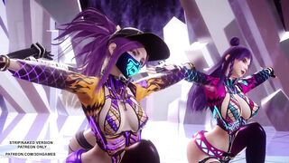 [MMD] (G)I-DLE - NXDE Sexy Kpop Dance 4K League Of Legends Ahri Akali Kaisa Evelynn Uncensored