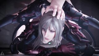 pretty face girls have expressionless sex (3D Hentai)