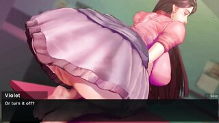 Taffy Tales [UberPie] took out a big toy from the ass of the pink waitress and inserted his dick
