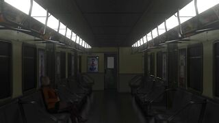 Leon et Ashley dans le train