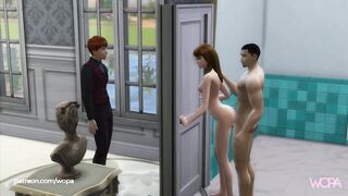 Hermione having sex with Viktor Krum in front of Ron - Yule Ball with lots of sex