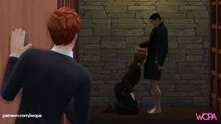 Hermione having sex with Viktor Krum in front of Ron - Yule Ball with lots of sex
