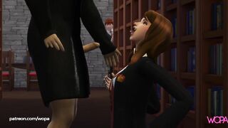 Hermione having sex with Viktor Krum in front of Ron - Yule Ball with lots of sex