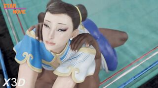 Street Fighter Chun-Li Fucks Hard In The Ring Hentai 3D