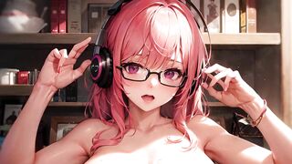 [4K] AI Hentai Arts #8 — Anime Girl, Pink Hair, In Glasses