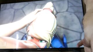 Zero Suit Samus Blows You HENTAI UNCENSORED OMG SO HOT By Seeadraa Ep 345