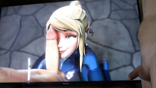 Zero Suit Samus Blows You HENTAI UNCENSORED OMG SO HOT By Seeadraa Ep 345