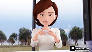 La tia cass y su primer anal hentai en español