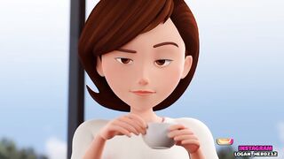 La tia cass y su primer anal hentai en español