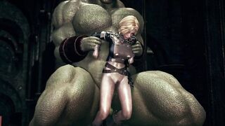 Huge monster fuck the female knight