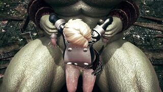 Huge monster fuck the female knight