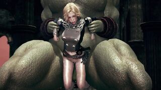 Huge monster fuck the female knight