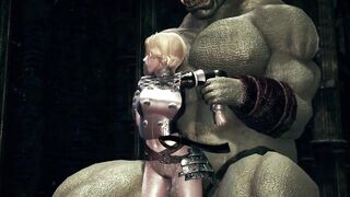 Huge monster fuck the female knight