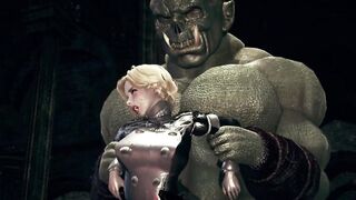 Huge monster fuck the female knight