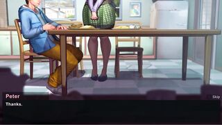 Taffy Tales [UberPie] housewife gives blowjob under the table but her friend came