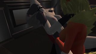 Seeding a hellhound...Watch this Flareon fill this hell hound full of there seed.
