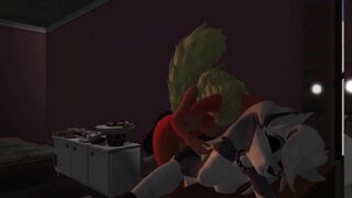 Seeding a hellhound...Watch this Flareon fill this hell hound full of there seed.