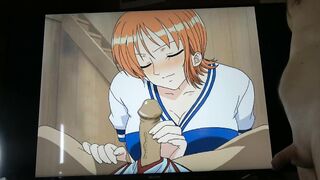 One Piece, Nami Blowjob And Massive Facial Cumshot Anime Hentai POV By Seeadraa Ep 375