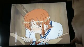 One Piece, Nami Blowjob And Massive Facial Cumshot Anime Hentai POV By Seeadraa Ep 375