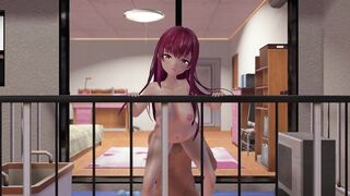 【MMD】船長がベランダで…/ On the balcony