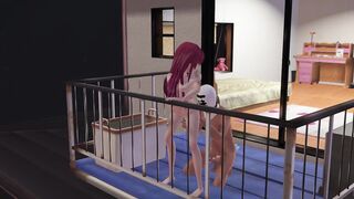 【MMD】船長がベランダで…/ On the balcony