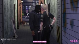 Hot cop approaches and has sex with hooligan