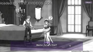 Cute maid hentai having sex in Dm maid Luna new hentai game