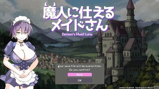 Cute maid hentai having sex in Dm maid Luna new hentai game