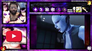Fat Blue Ass T'soni Rides Like A Human Cowgirl Using Her Tight Wet Blue Pussy