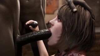Resident Evil 4 Ashley Graham Loves Sucking BBC Deepthroat
