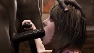 Resident Evil 4 Ashley Graham Loves Sucking BBC Deepthroat