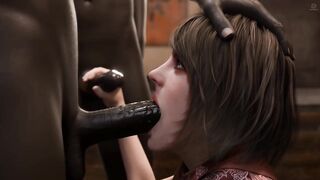 Resident Evil 4 Ashley Graham Loves Sucking BBC Deepthroat