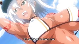 Playing funny baseball mach with 2 big boobs and big ass sexy virgin girls fuck anime sex hentai