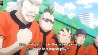 Playing funny baseball mach with 2 big boobs and big ass sexy virgin girls fuck anime sex hentai