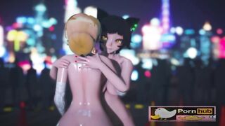 mmd r18 Trouble Maker sexy mom Glynda x Kali cum shower public event 3d hentai