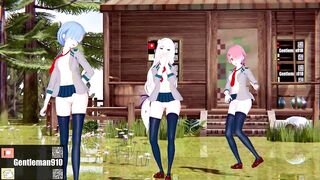 【KKS／MMD】"Masked bitcH" 拉姆 愛蜜莉雅 雷姆【Re:ゼロから始める異世界生活】