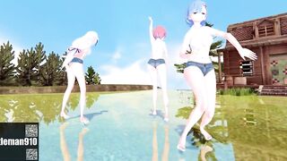 【KKS／MMD】"Masked bitcH" 拉姆 愛蜜莉雅 雷姆【Re:ゼロから始める異世界生活】