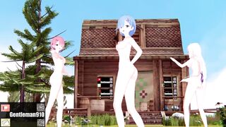 【KKS／MMD】"Masked bitcH" 拉姆 愛蜜莉雅 雷姆【Re:ゼロから始める異世界生活】