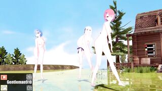 【KKS／MMD】"Masked bitcH" 拉姆 愛蜜莉雅 雷姆【Re:ゼロから始める異世界生活】